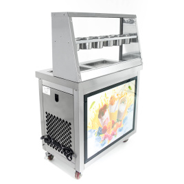 Фризер для ролл мороженого KCB-2F Foodatlas (контейнеры , световой короб, 2 компрессора)