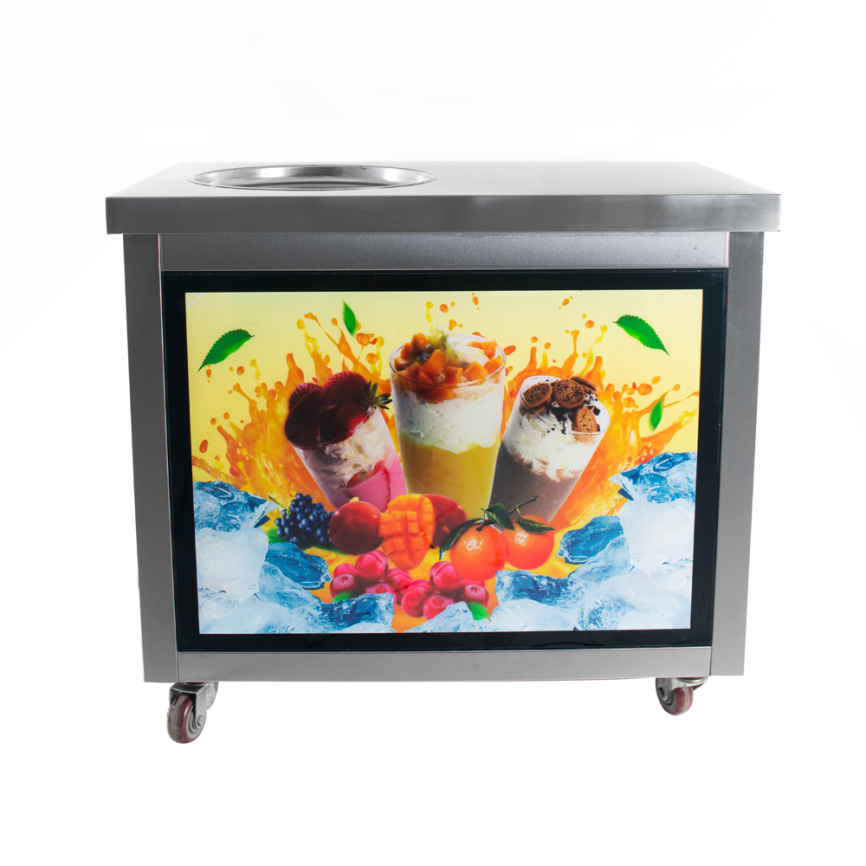 Фризер для ролл мороженого KCB-1Y Foodatlas (световой короб, стол для топпингов) фото 2