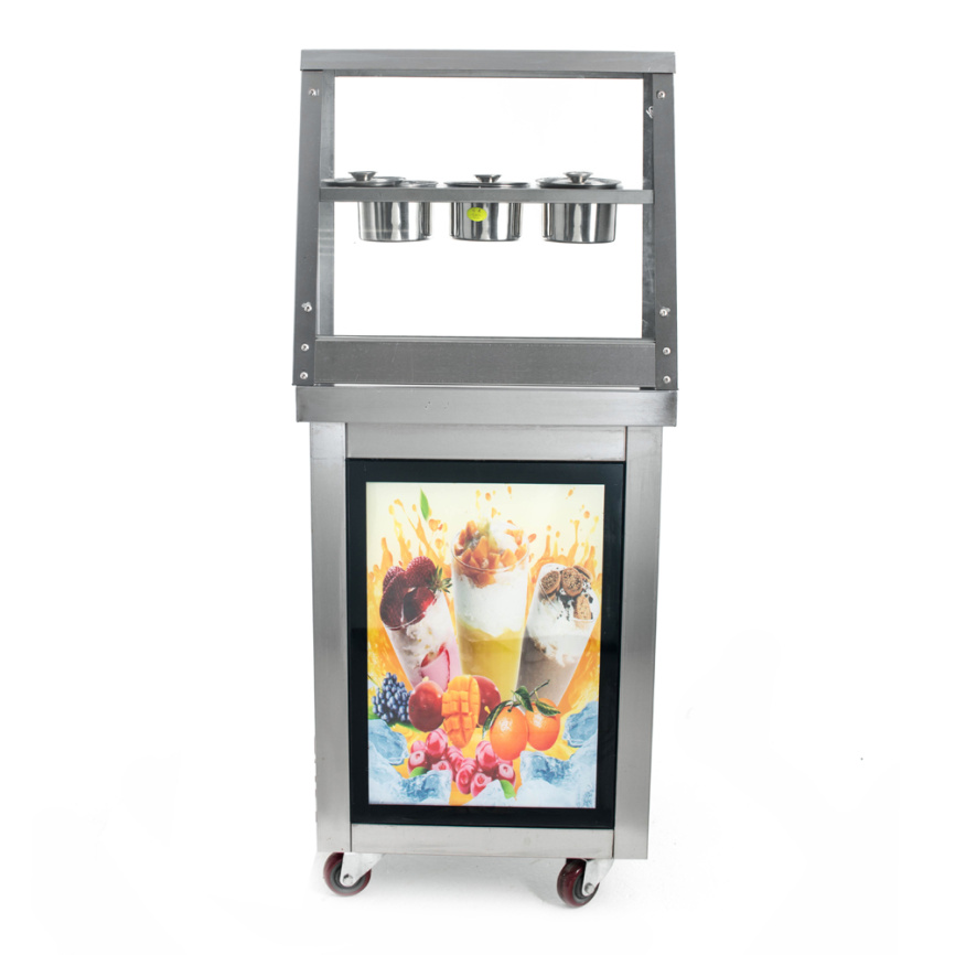 Фризер для ролл мороженого KCB-1F Foodatlas (контейнеры, световой короб) фото 2