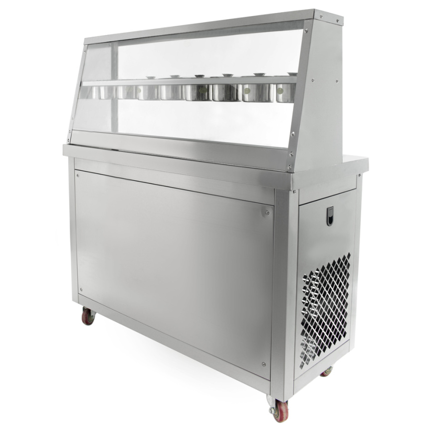 Фризер для ролл мороженого KCB-2Y Foodatlas (контейнеры, стол для топпингов,  контроль температуры) фото 2