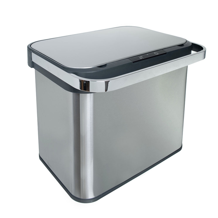 Ведро для раздельного сбора мусора, сенсорное, 2 емкости, Foodatlas  JAH-8884, 18л (9+9) фото 1