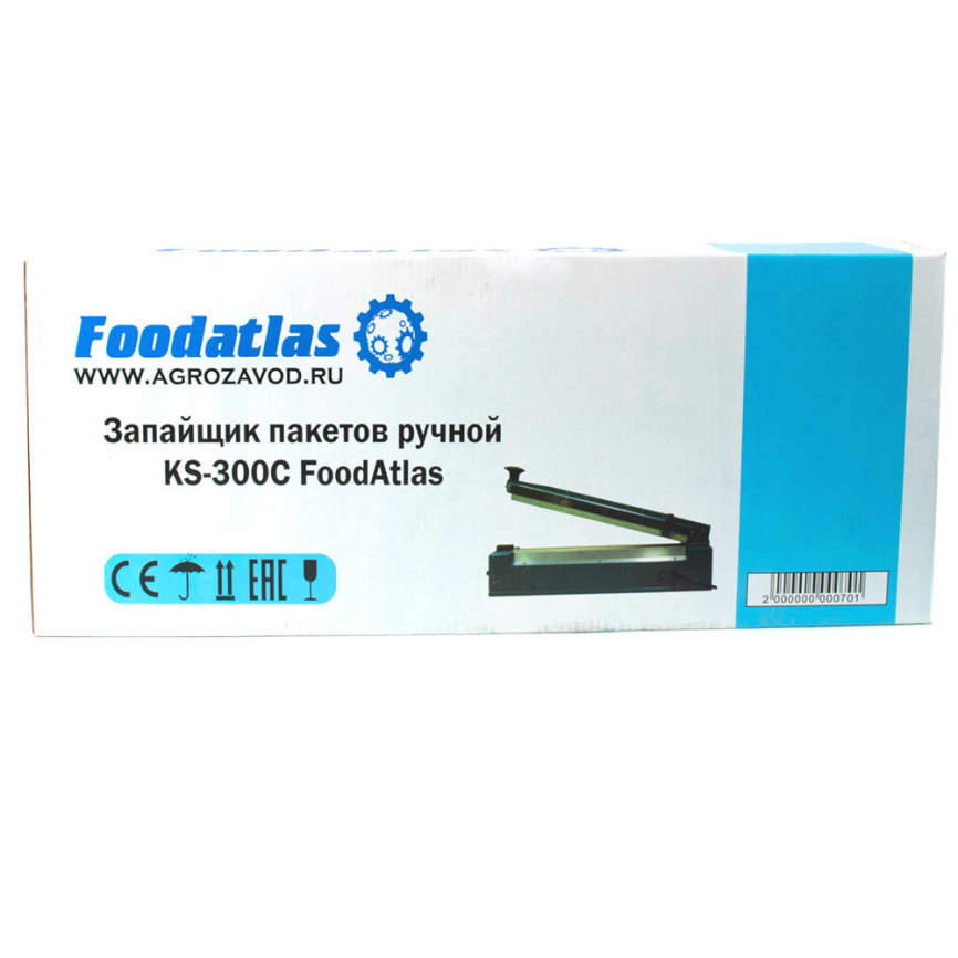 Запайщик пакетов ручной (нож с боку) KS-300C Foodatlas фото 7
